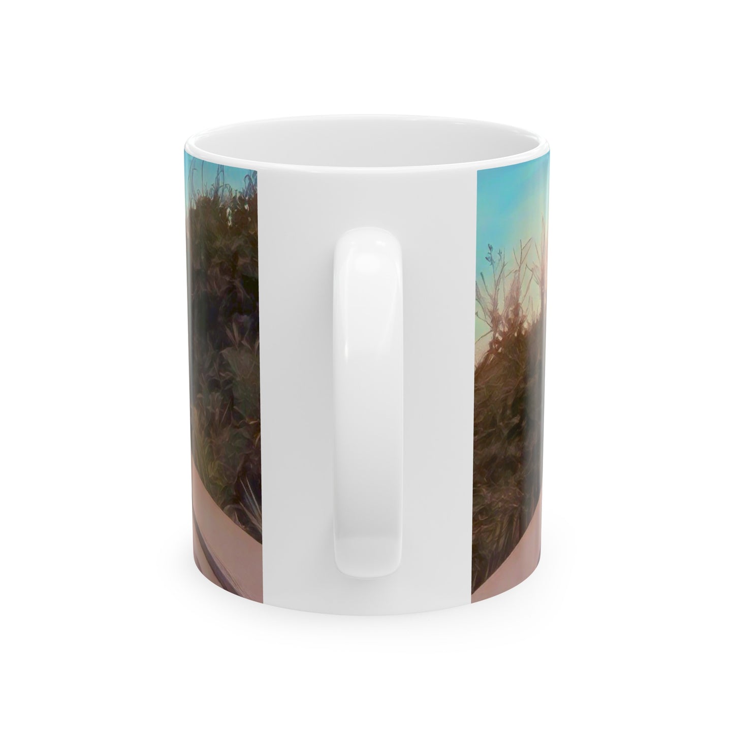 Florida Beach Walk Ceramic Mug, 15 oz