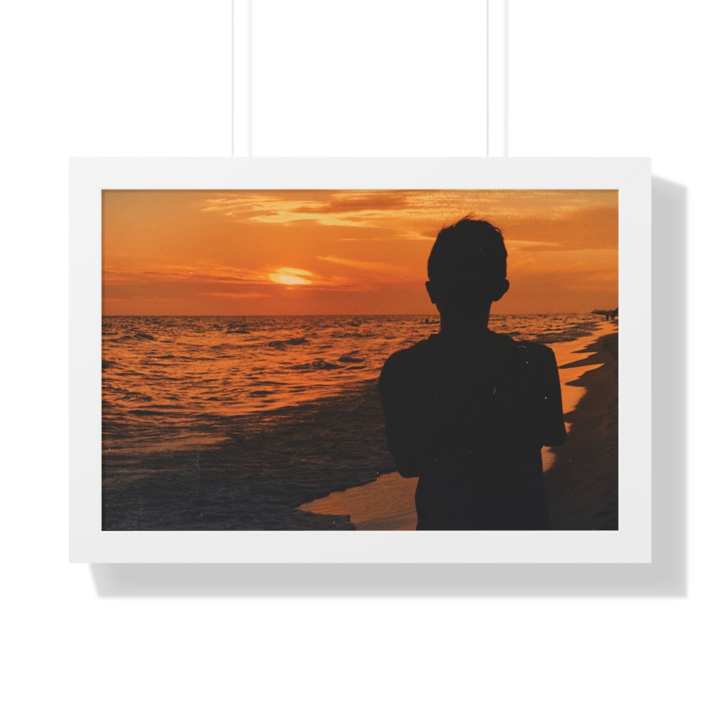 Fine Art Photography, Ocean Sunset Framed Print, Caribbean Waves Poster Print