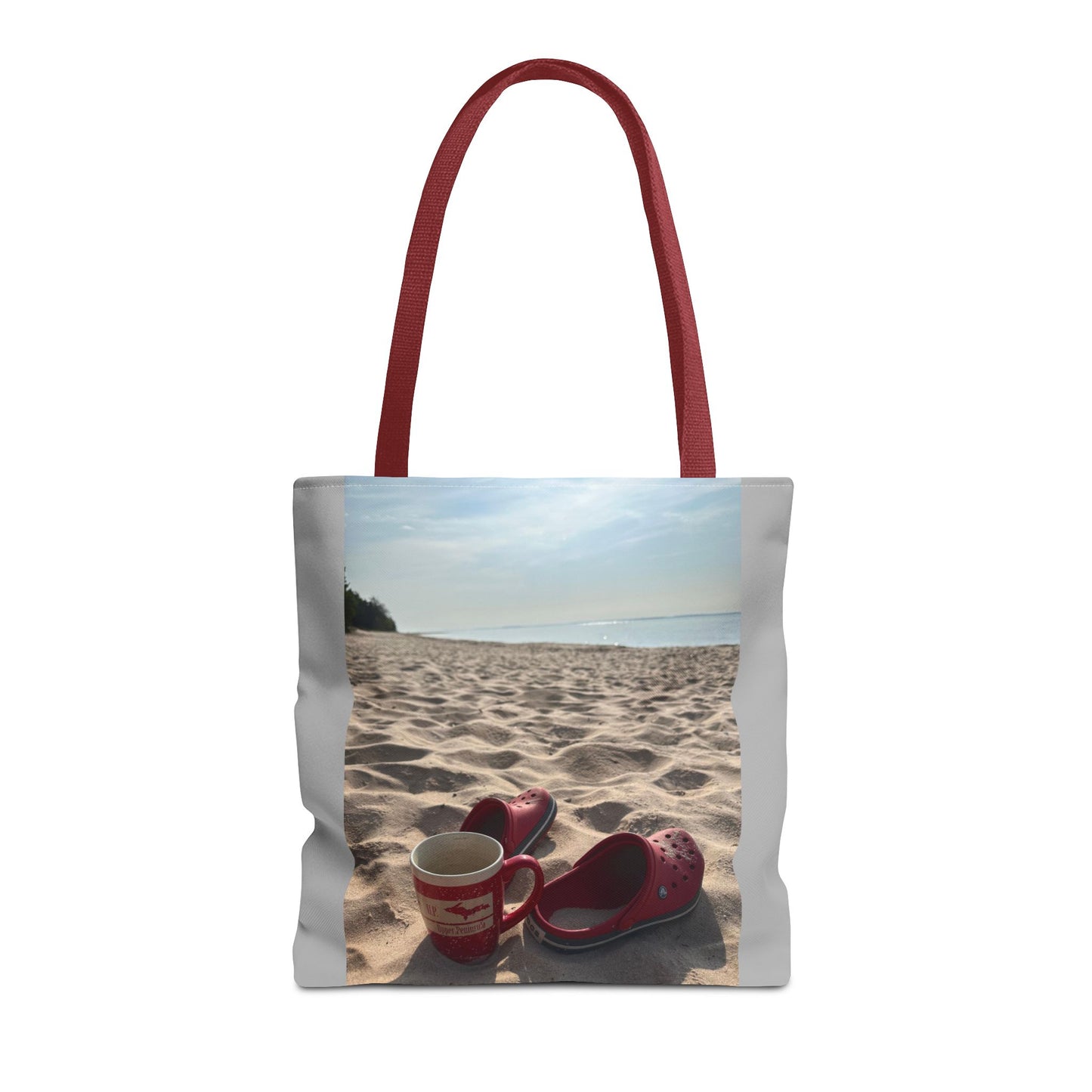 Summer Beach Tote Bag, Coffee Sunrise Tote, Lake Life Every day Bag