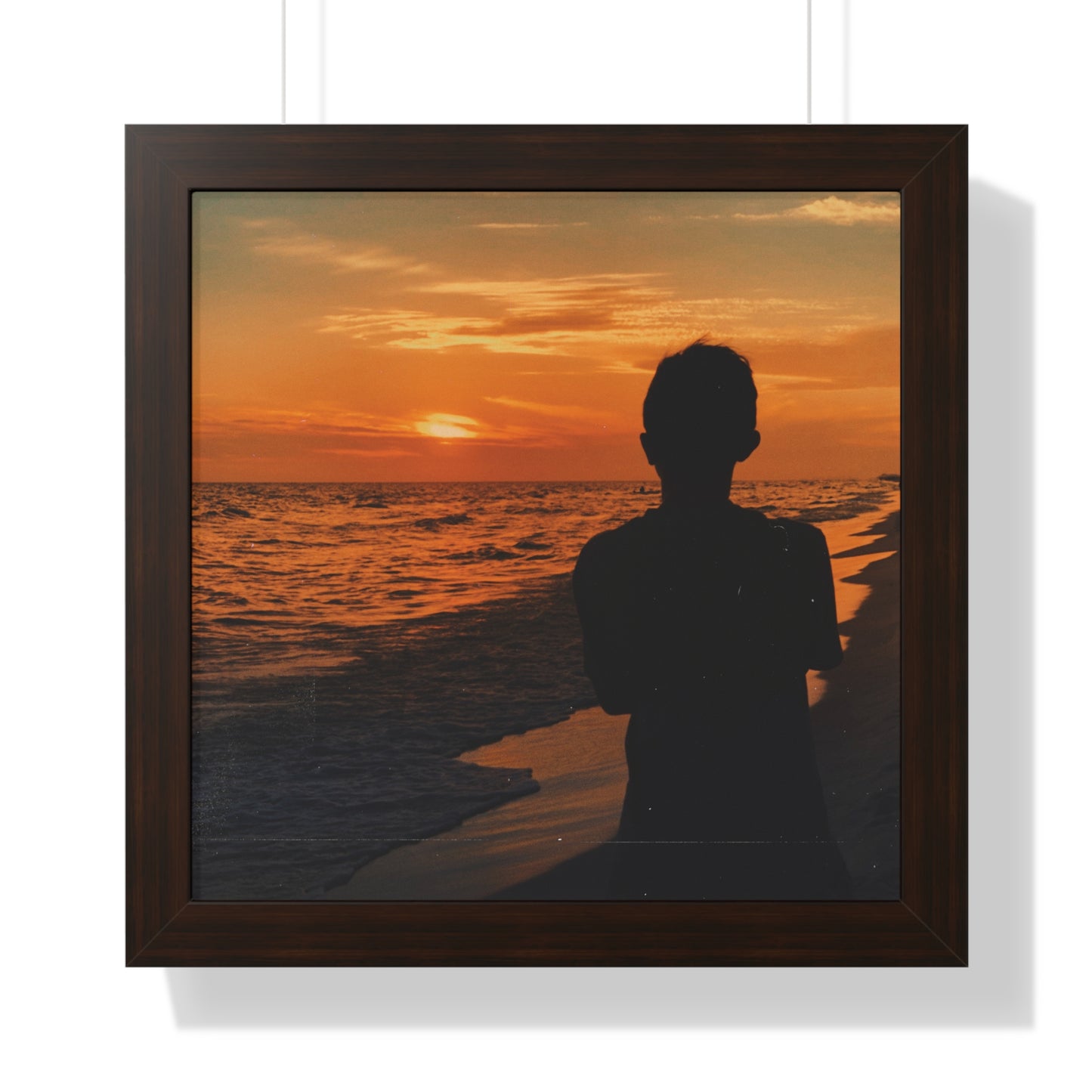 Fine Art Photography, Ocean Sunset Framed Print, Caribbean Waves Poster Print