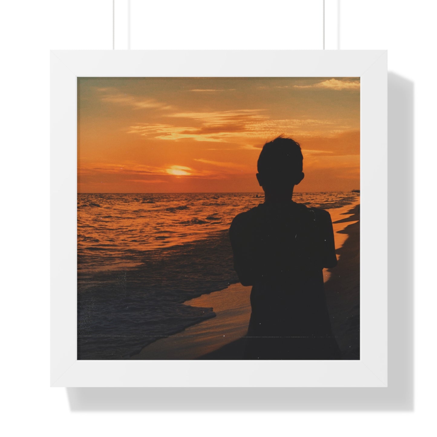 Fine Art Photography, Ocean Sunset Framed Print, Caribbean Waves Poster Print