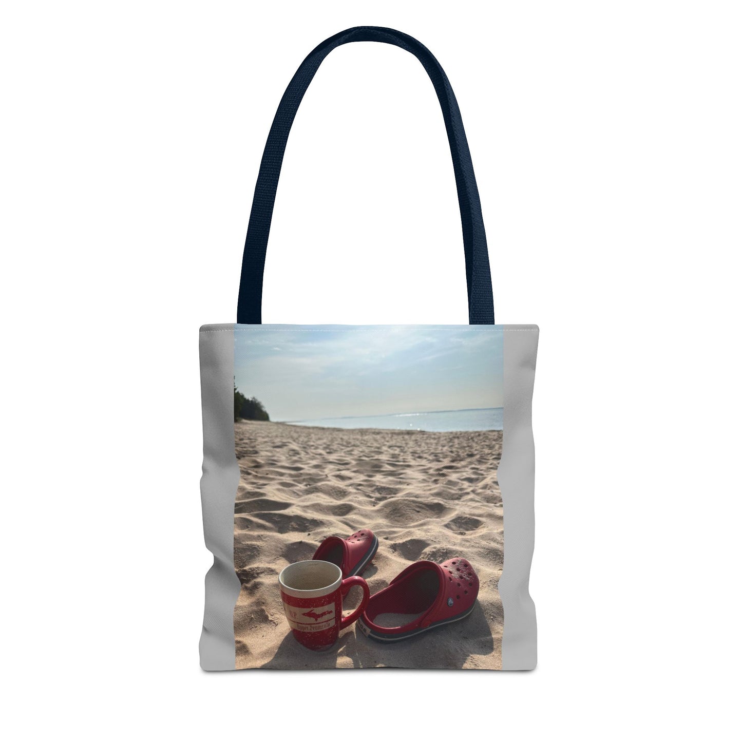 Summer Beach Tote Bag, Coffee Sunrise Tote, Lake Life Every day Bag