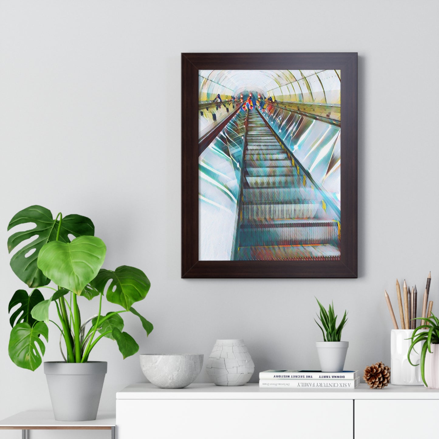 Washington Subway Art gift Framed Vertical Poster