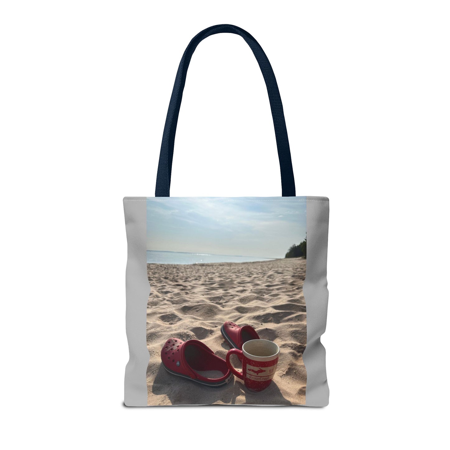 Summer Beach Tote Bag, Coffee Sunrise Tote, Lake Life Every day Bag