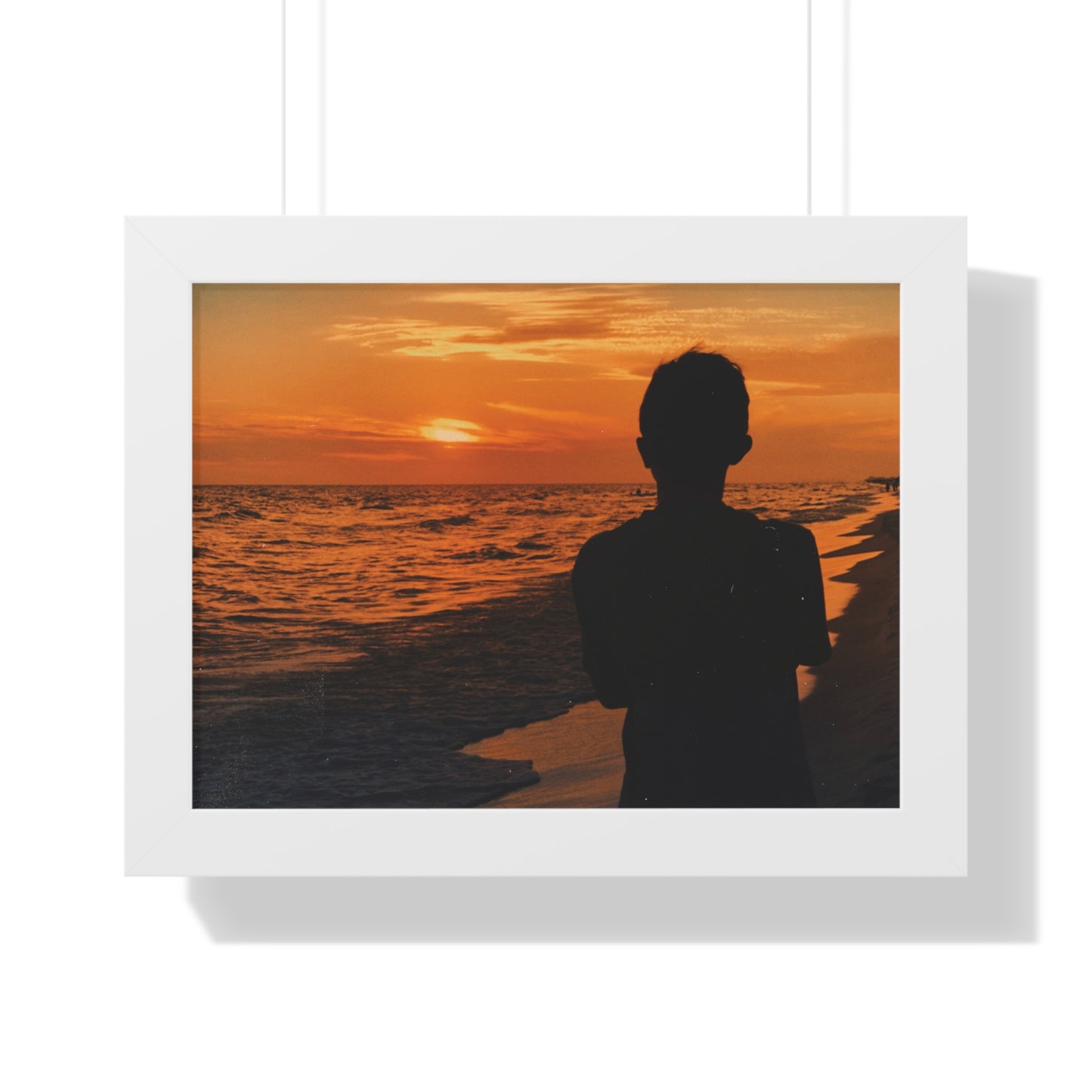 Fine Art Photography, Ocean Sunset Framed Print, Caribbean Waves Poster Print