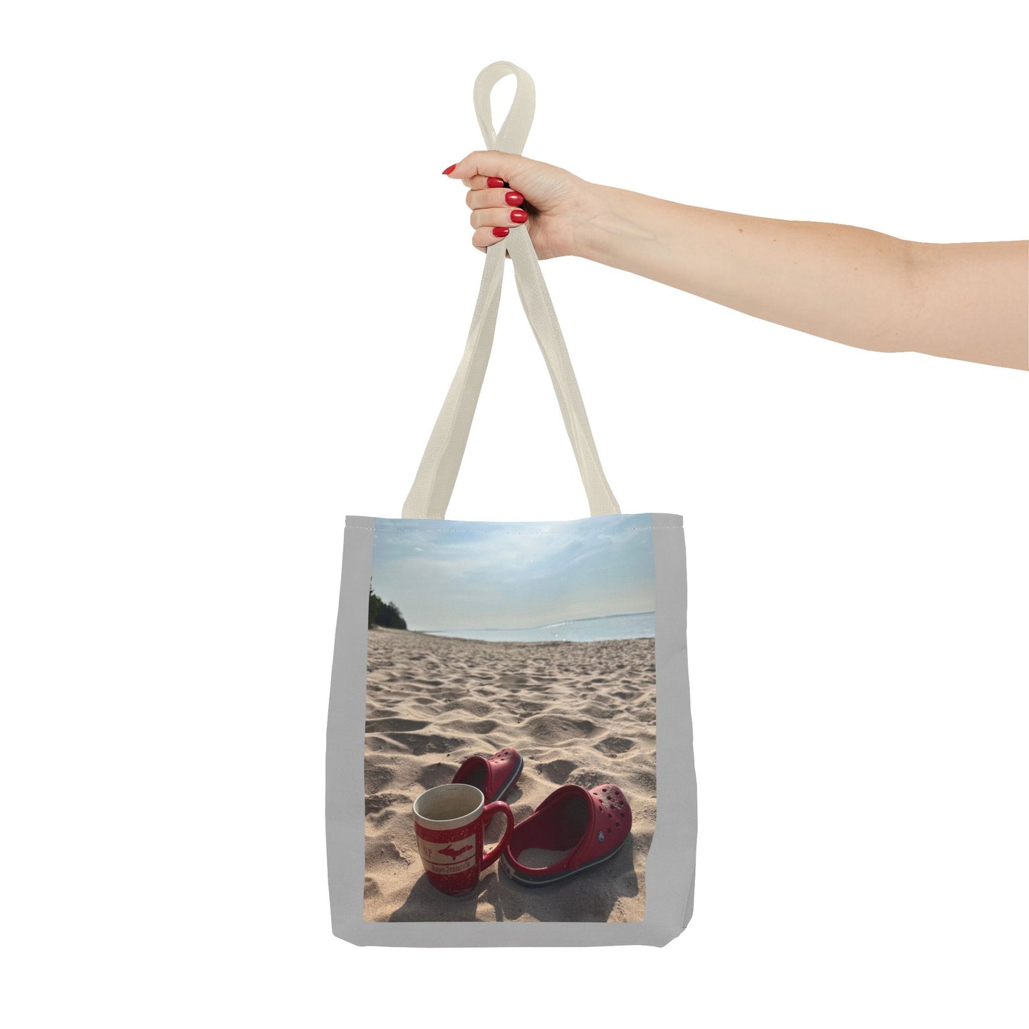 Summer Beach Tote Bag, Coffee Sunrise Tote, Lake Life Every day Bag