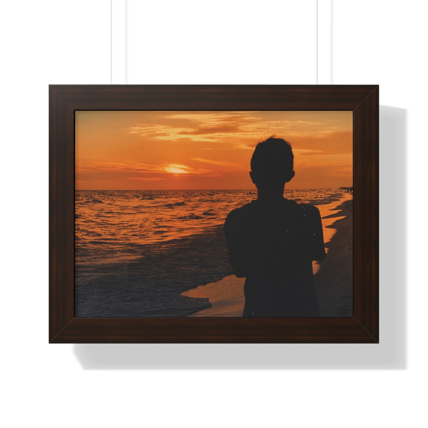 Fine Art Photography, Ocean Sunset Framed Print, Caribbean Waves Poster Print