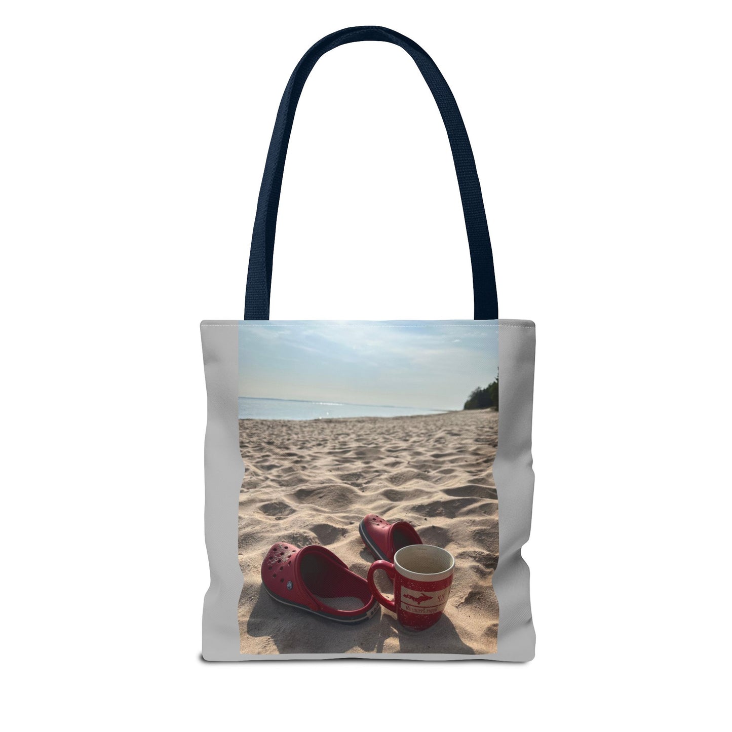 Summer Beach Tote Bag, Coffee Sunrise Tote, Lake Life Every day Bag