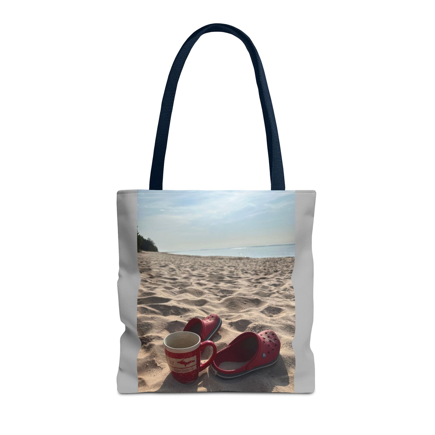 Summer Beach Tote Bag, Coffee Sunrise Tote, Lake Life Every day Bag