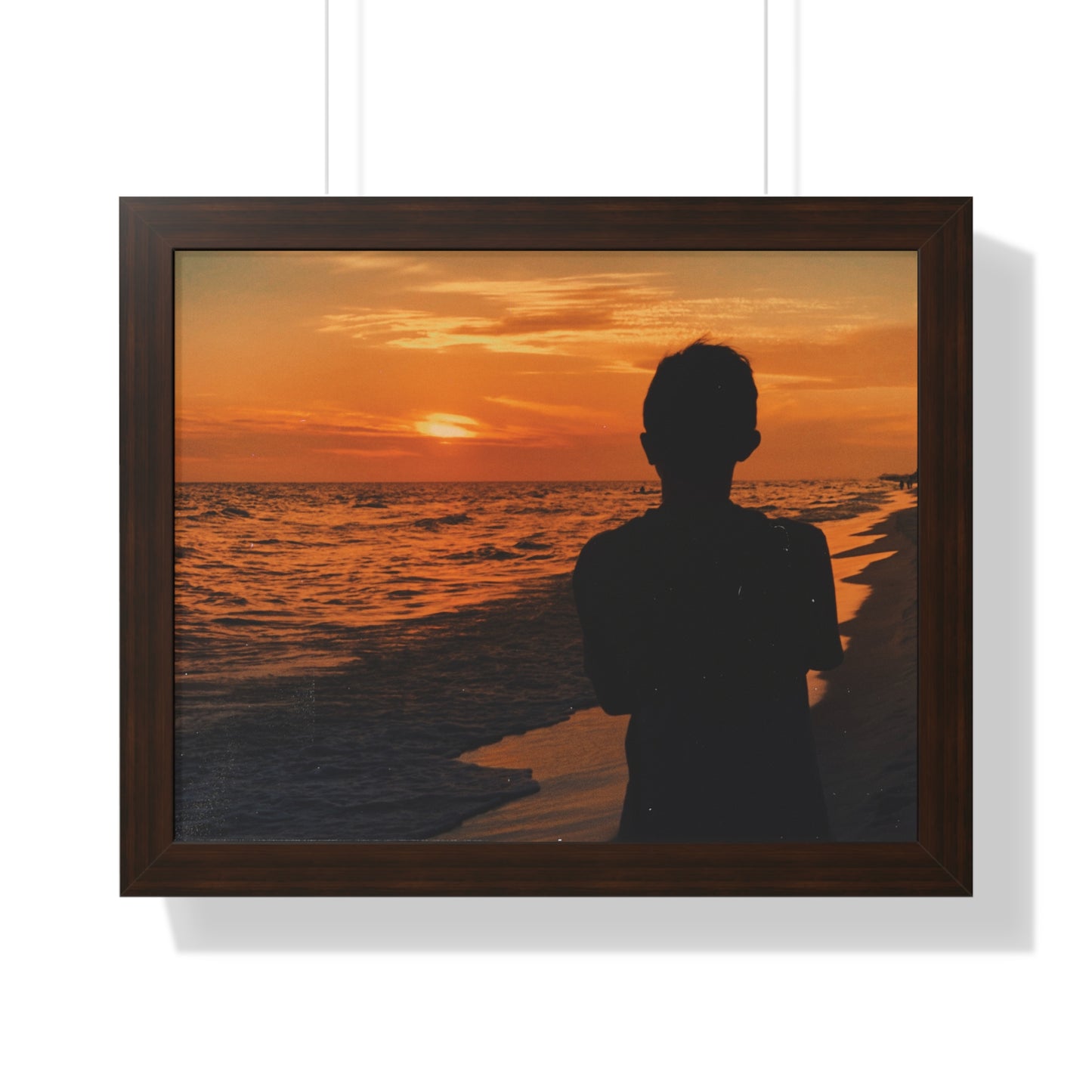 Fine Art Photography, Ocean Sunset Framed Print, Caribbean Waves Poster Print