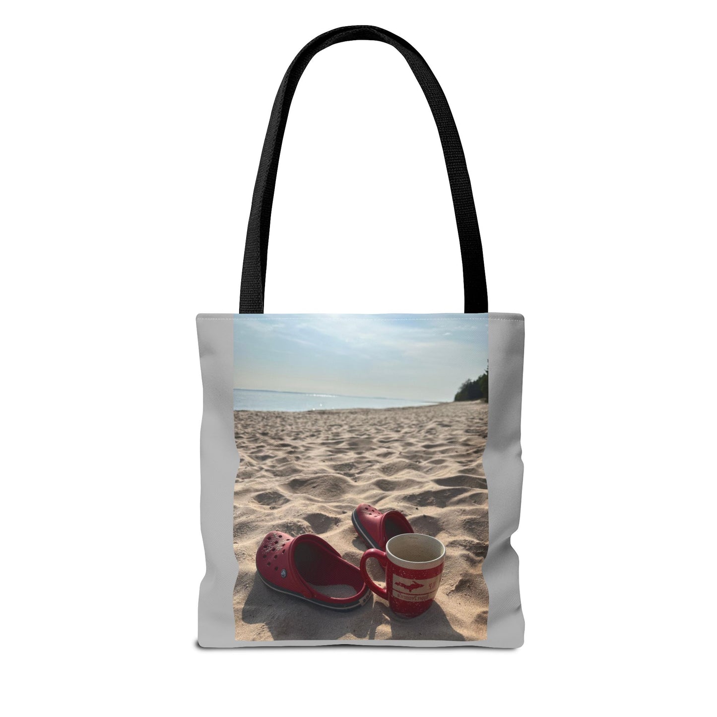 Summer Beach Tote Bag, Coffee Sunrise Tote, Lake Life Every day Bag