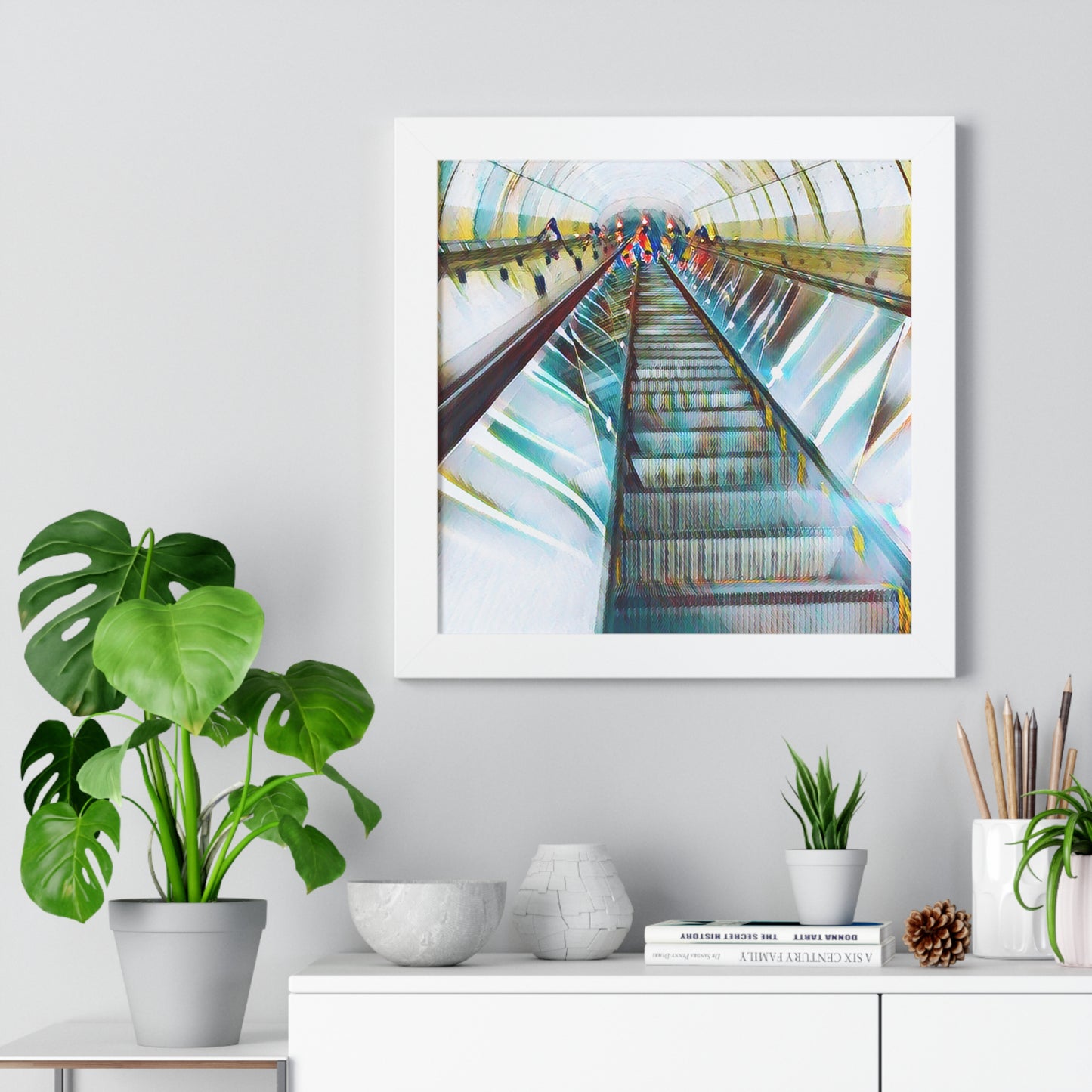 Washington Subway Art gift Framed Vertical Poster