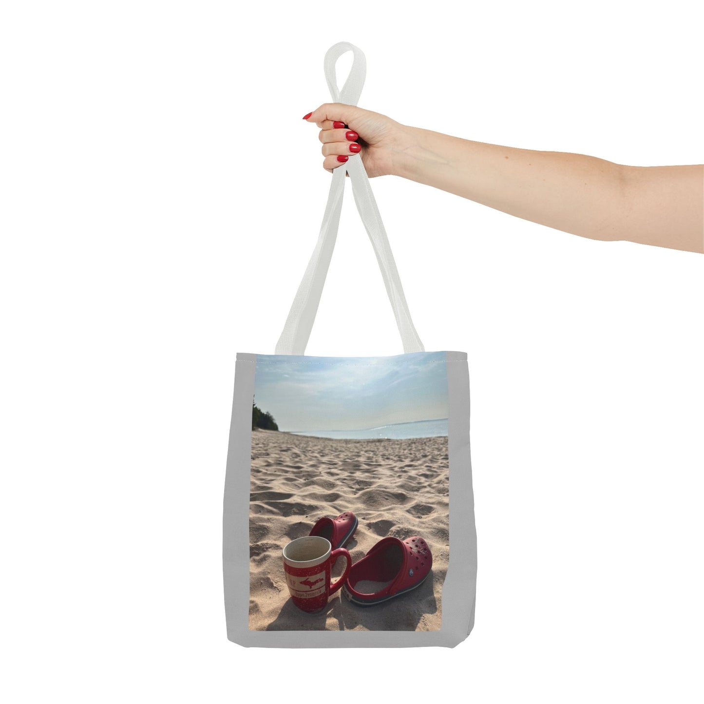 Summer Beach Tote Bag, Coffee Sunrise Tote, Lake Life Every day Bag