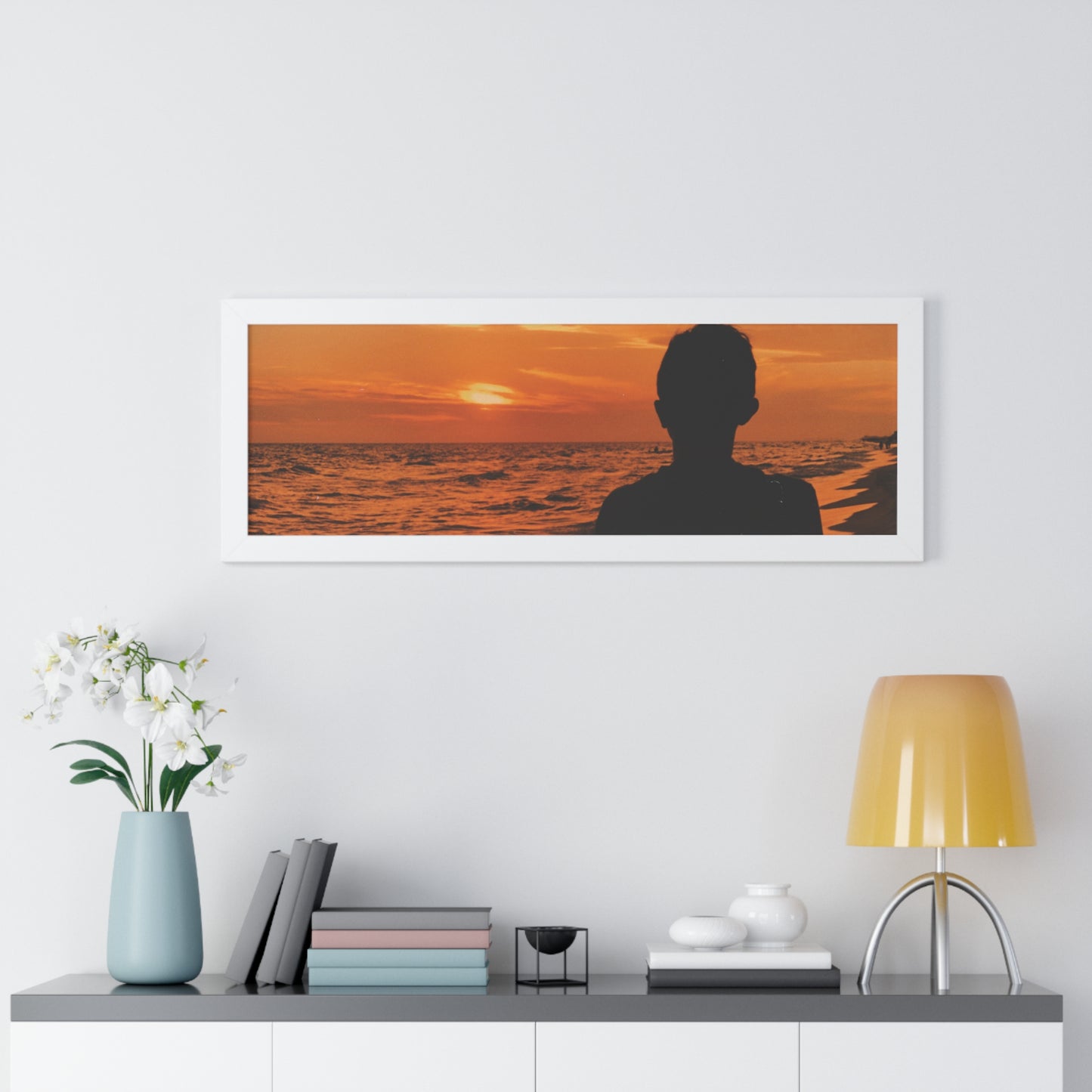 Fine Art Photography, Ocean Sunset Framed Print, Caribbean Waves Poster Print