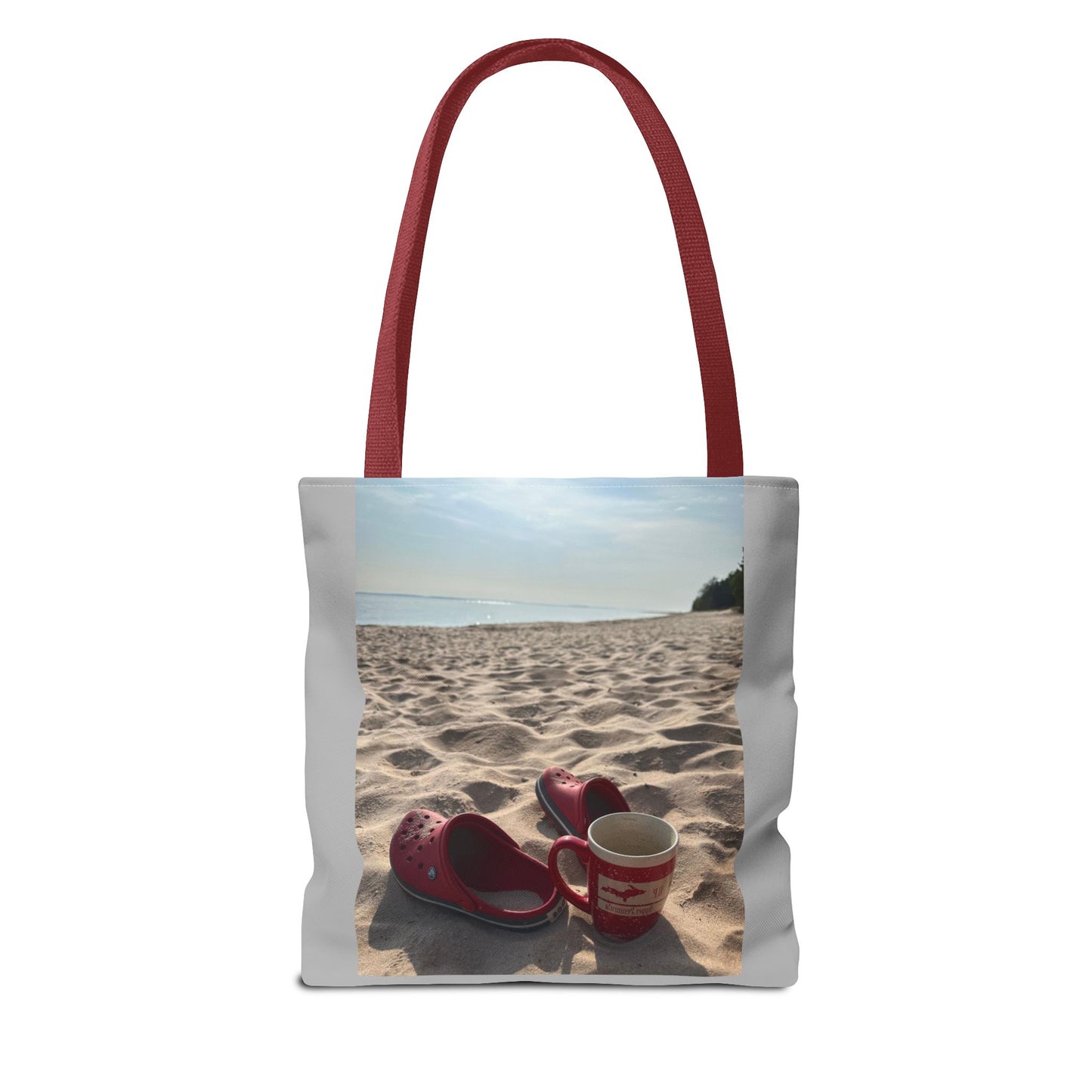 Summer Beach Tote Bag, Coffee Sunrise Tote, Lake Life Every day Bag