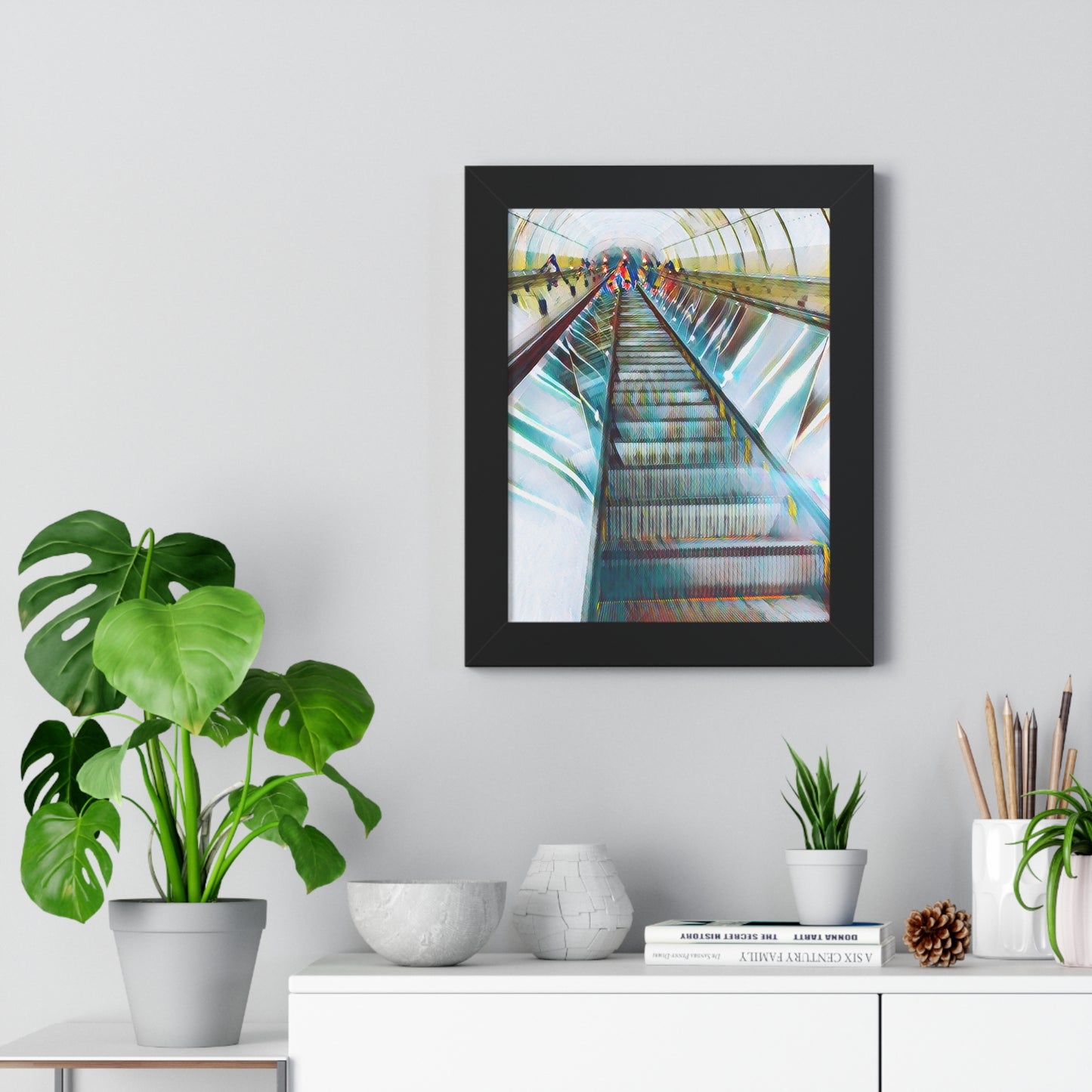 Washington Subway Art gift Framed Vertical Poster