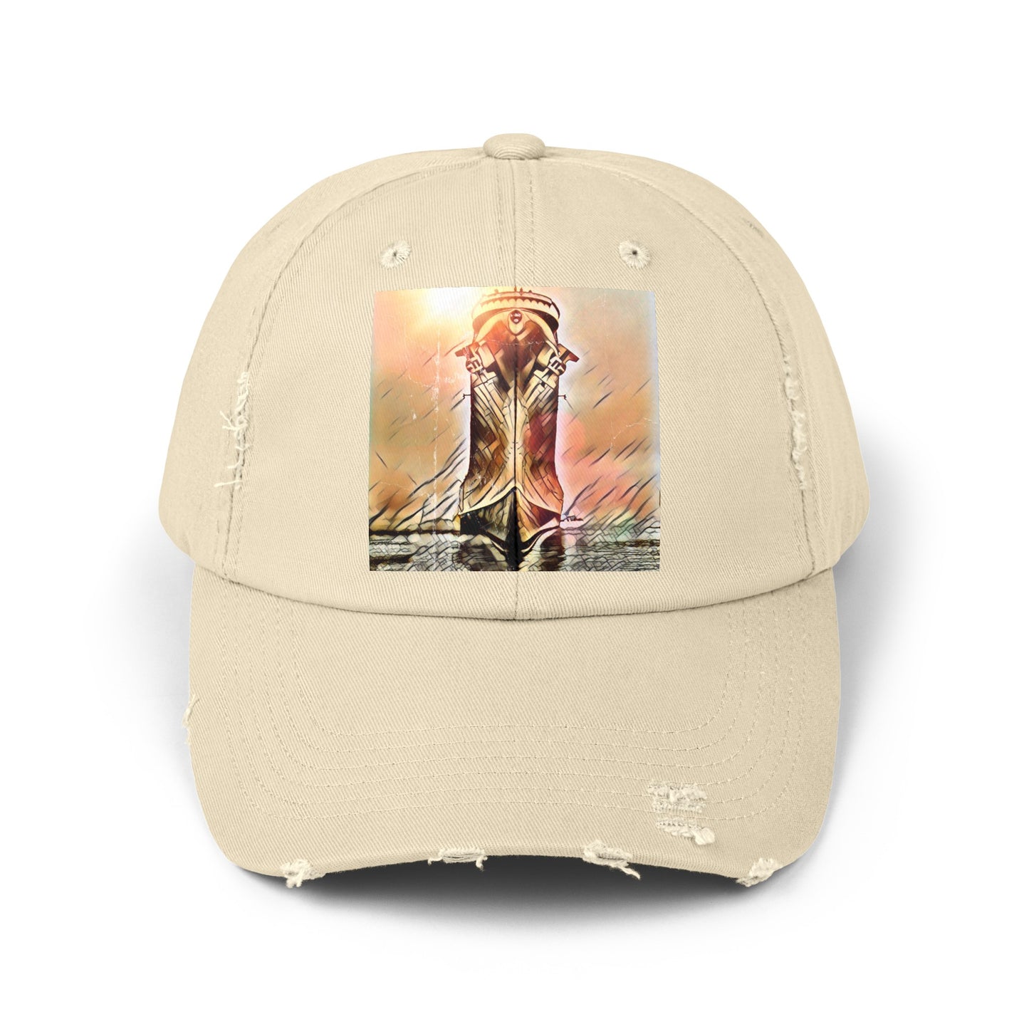 Navy Ship Distressed Cap