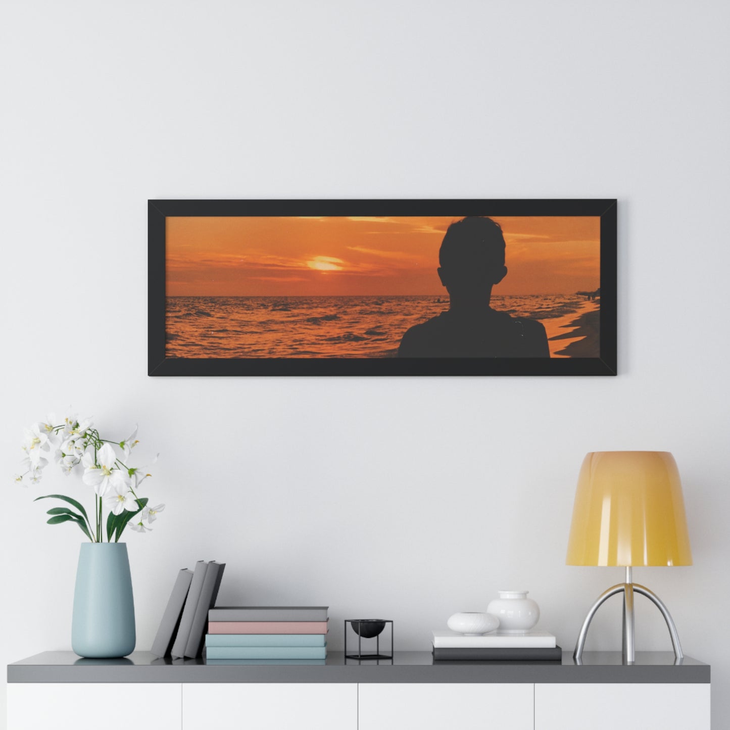 Fine Art Photography, Ocean Sunset Framed Print, Caribbean Waves Poster Print