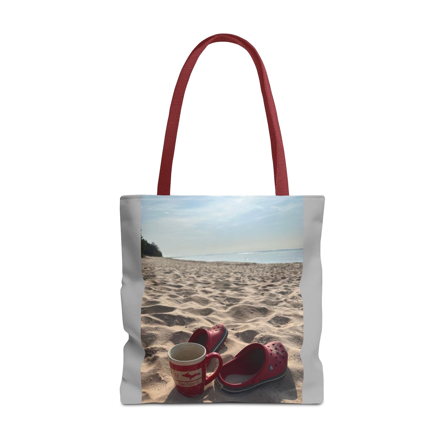 Summer Beach Tote Bag, Coffee Sunrise Tote, Lake Life Every day Bag