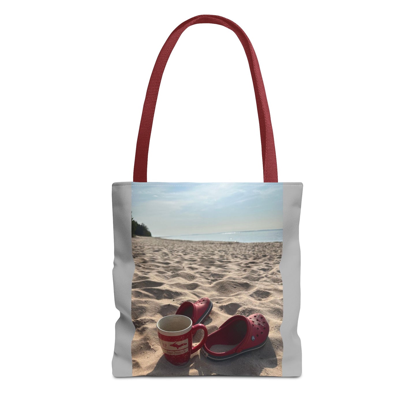 Summer Beach Tote Bag, Coffee Sunrise Tote, Lake Life Every day Bag